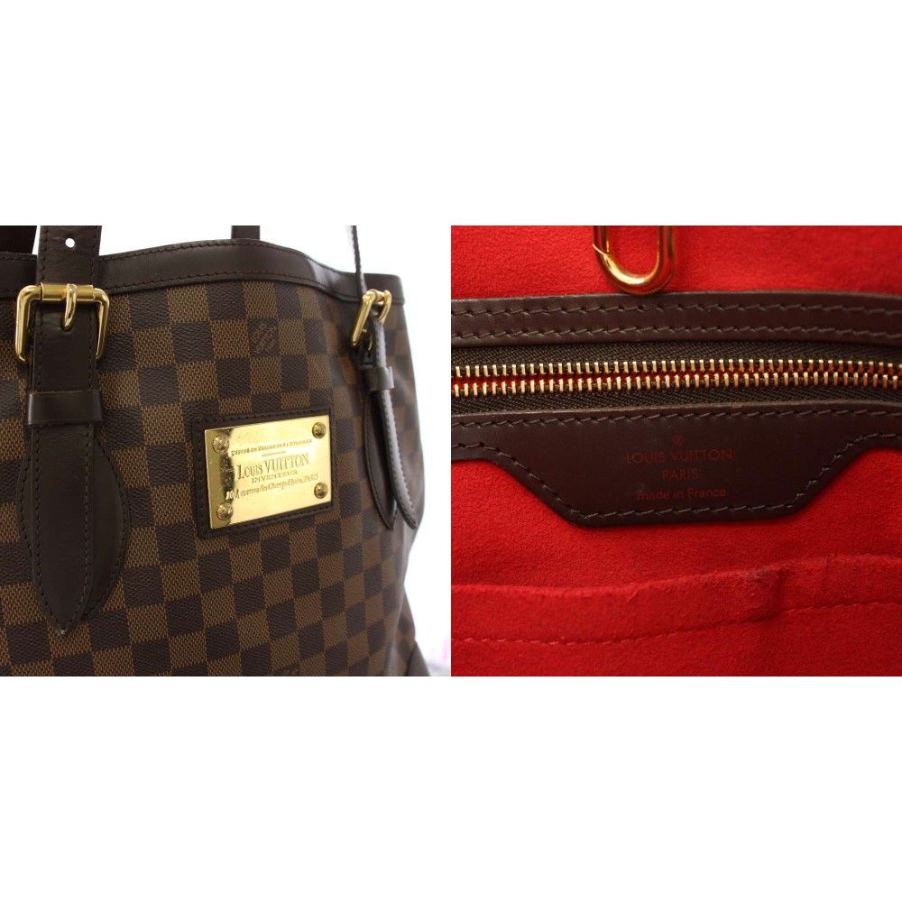Louis Vuitton Hampstead MM Damier Tote Shoulder Bag Brown TK 41 OH — view 9