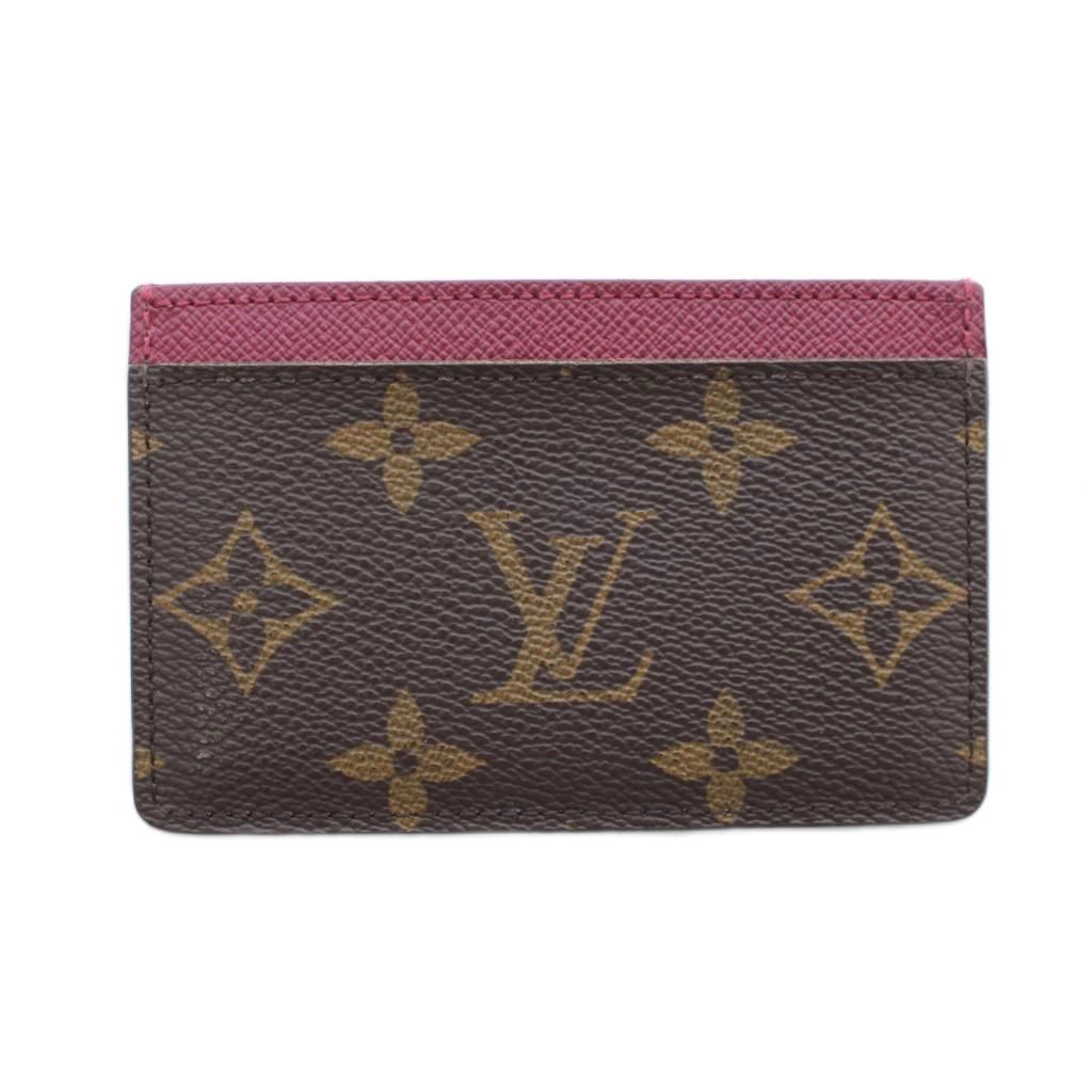Louis Vuitton Card Holder Sample Case Brown Pink Monogram Pattern RI — view 2