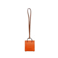 Hermes Sac Orange Bag Charm Strap Leather Agneau Milo RI
