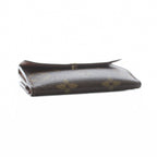 Louis Vuitton Coin Case Wallet Card Brown Snap Button Monogram Pattern RI — view 4