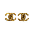 Chanel Vintage CC Logo Earrings Gold