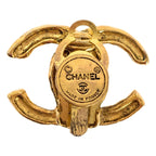 Chanel Vintage CC Logo Earrings Gold — view 6
