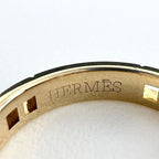 Hermes Ever Herakles Ring YG Yellow Gold Pave Diamond — view 5