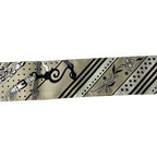 Hermes Scarf Twill Gray Ju Noir Blanc Ribbon Festival Des Amazones — view 4