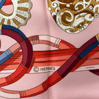 Hermes Scarf Carre 90 Pink Bordeaux Multi AU — view 2