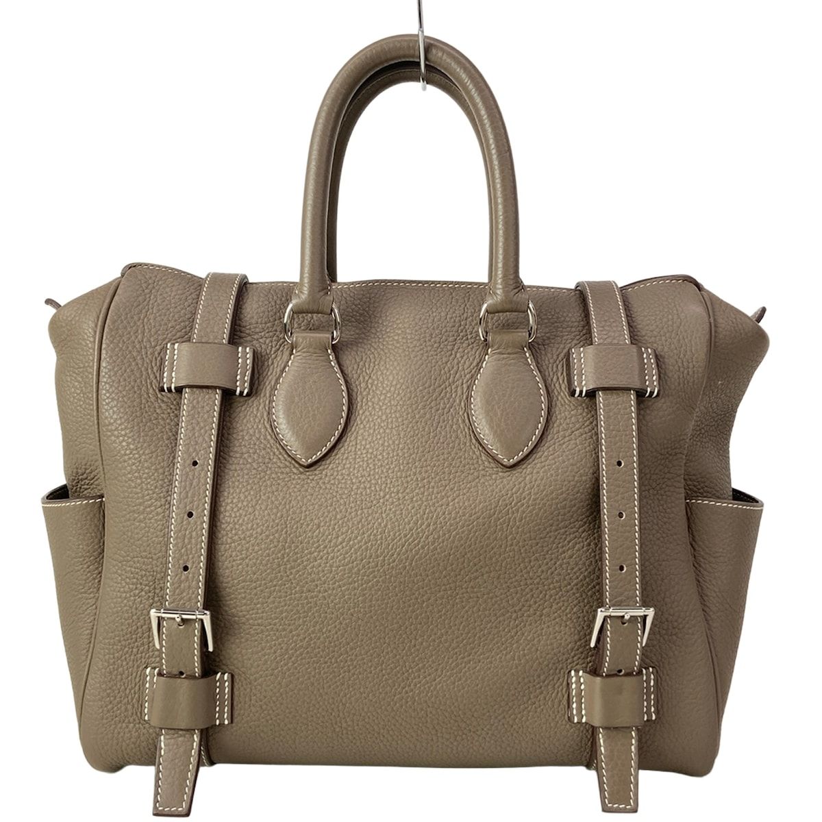 Hermes Handbag Pursangle 31 Etoupe Silver
