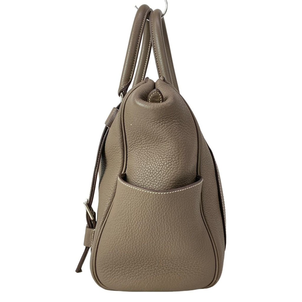 Hermes Handbag Pursangle 31 Etoupe Silver — view 4
