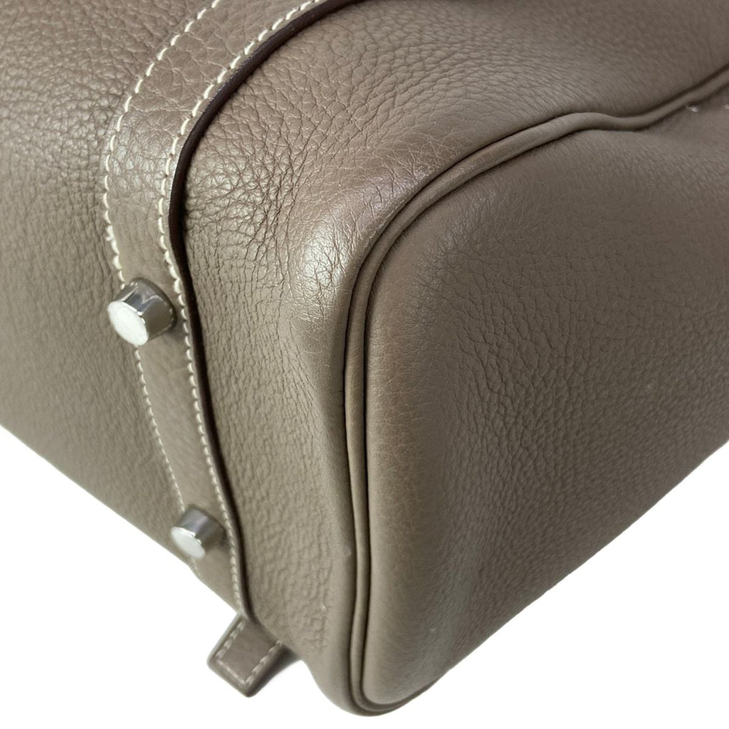 Hermes Handbag Pursangle 31 Etoupe Silver — view 8