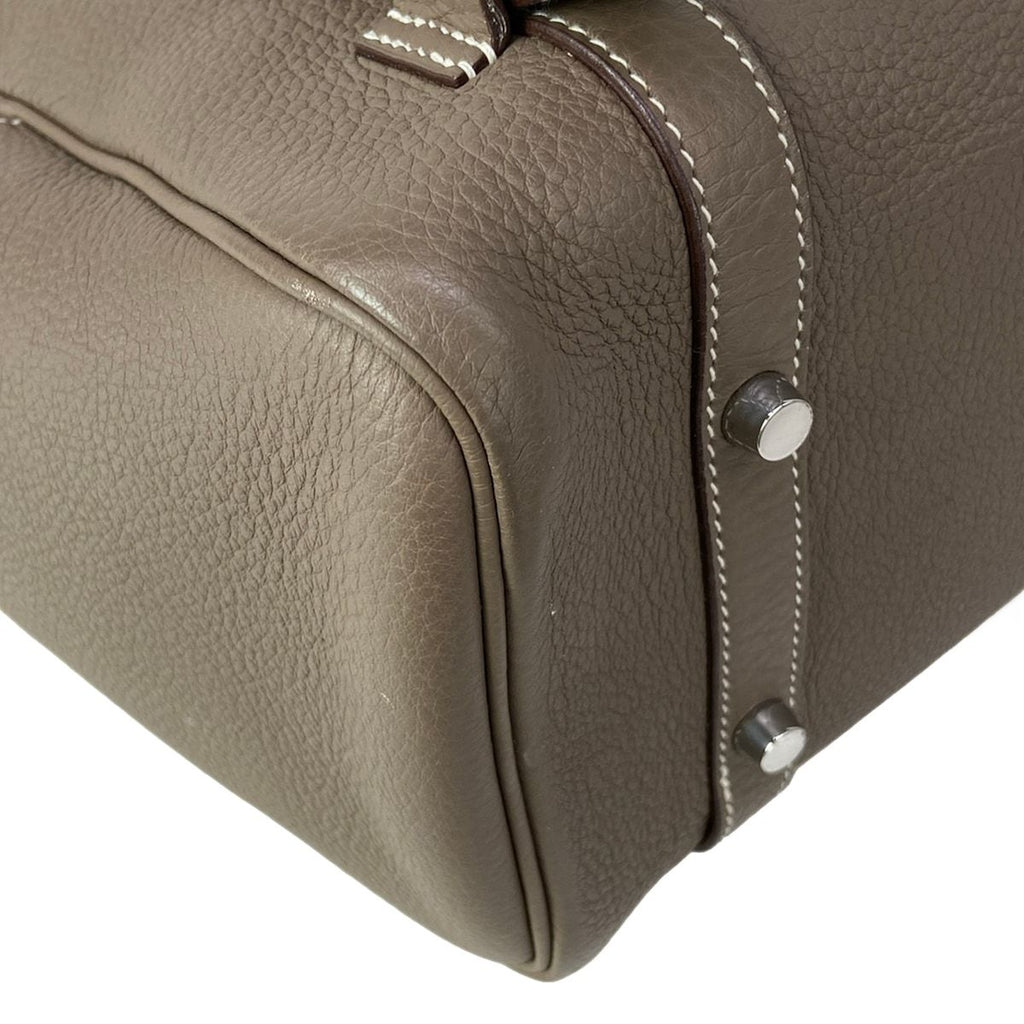 Hermes Handbag Pursangle 31 Etoupe Silver — view 7