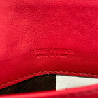 Bottega Veneta Business Card Holder Intrecciato Red Leather — view 5