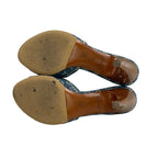 Louis Vuitton Mules 35 Blue Beige Multi Ribbon — view 4