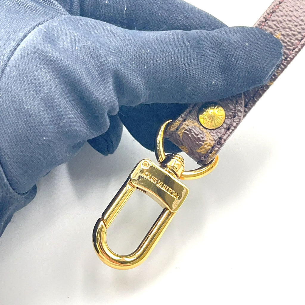 Louis Vuitton Monogram Brown Shoulder Strap Gold — view 8