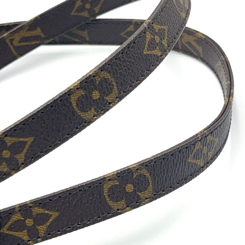 Louis Vuitton Monogram Brown Shoulder Strap Gold — view 4
