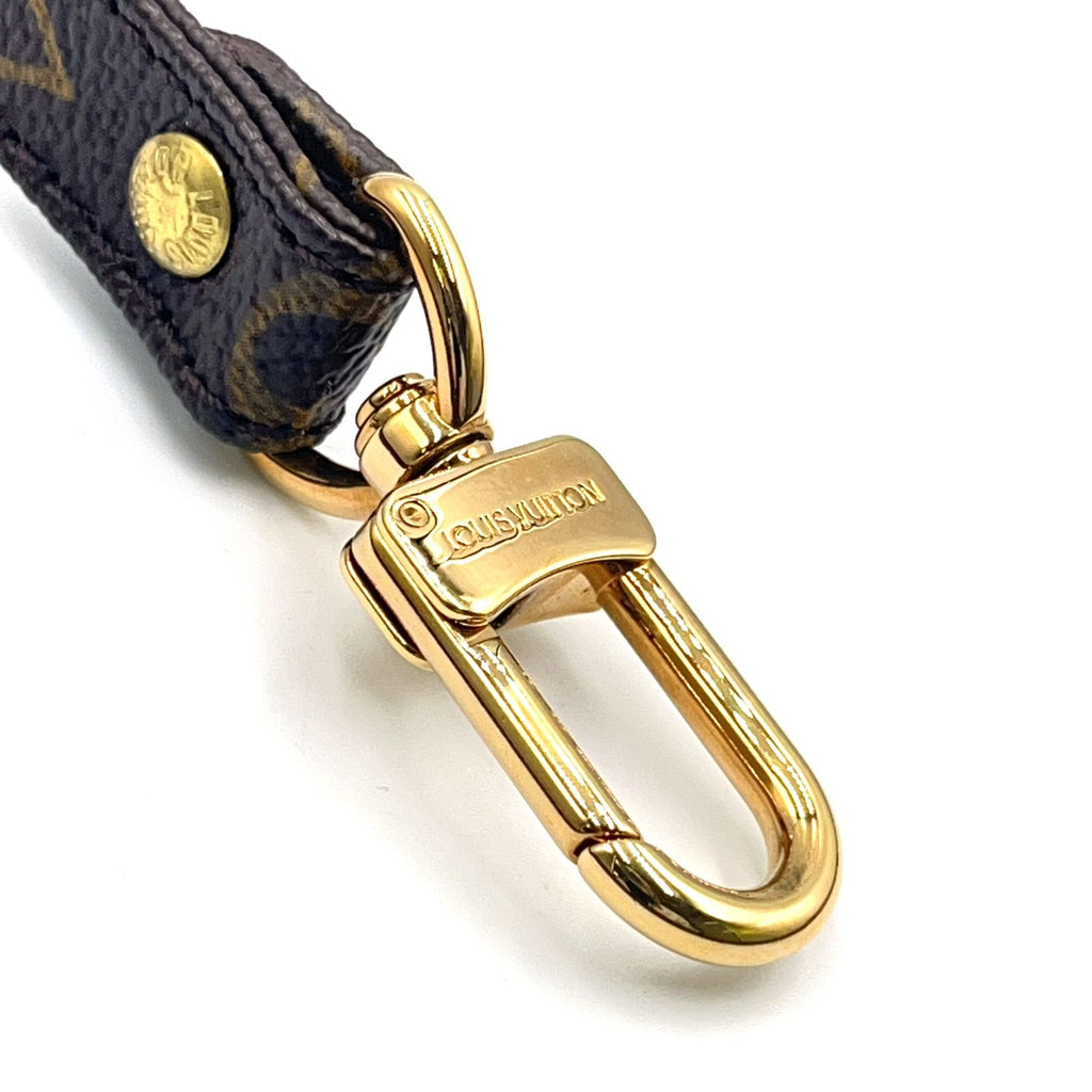 Louis Vuitton Monogram Brown Shoulder Strap Gold — view 7
