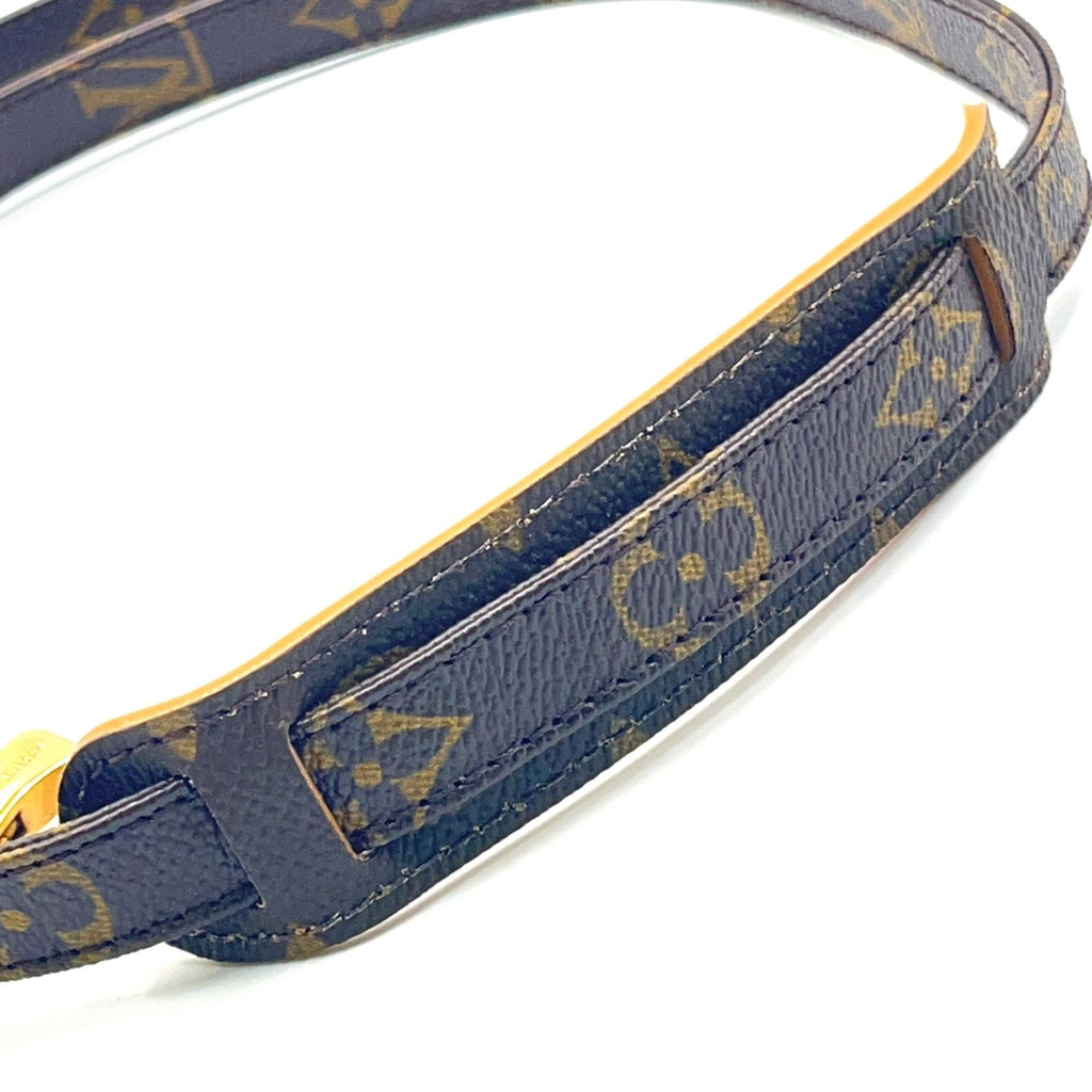 Louis Vuitton Monogram Brown Shoulder Strap Gold — view 5