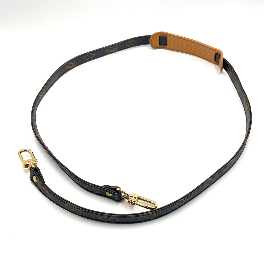 Louis Vuitton Monogram Brown Shoulder Strap Gold — view 3