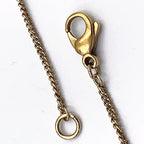 Chanel CC Logo Rhinestone Color Stone Clear Gold Necklace — view 6