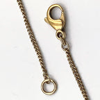 Chanel CC Logo Rhinestone Color Stone Clear Gold Necklace — view 5