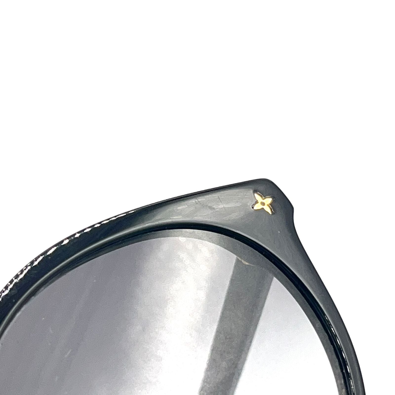 Louis Vuitton My Monogram Light Acetate Metal Gray Black Sunglasses Gold Eyewear — view 9
