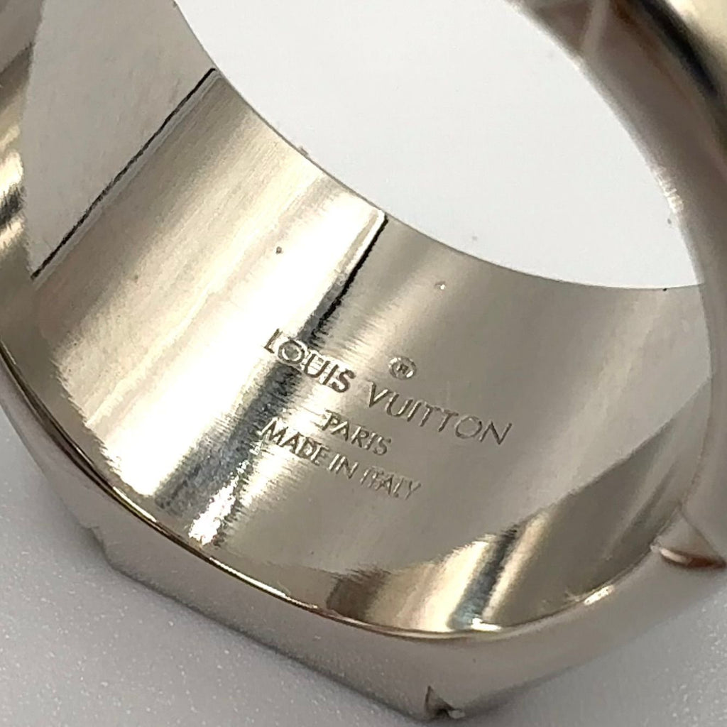 Louis Vuitton Signet Ring Monogram Metal Silver — view 4