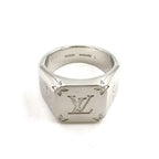Louis Vuitton Signet Ring Monogram Metal Silver — view 7