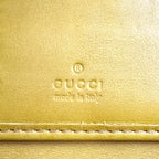 Gucci Micro Guccissima Leather Yellow Trifold Wallet Gold — view 4