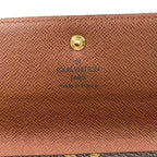 Louis Vuitton Porte Tresor Etuis Papier Monogram Leather with Initials Brown — view 4
