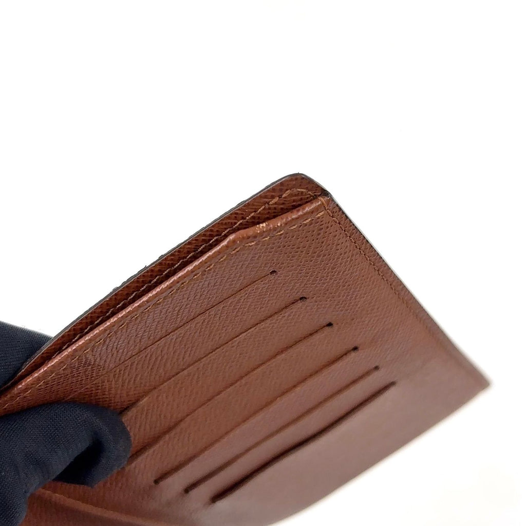 Louis Vuitton Porte Tresor Etuis Papier Monogram Leather with Initials Brown — view 7
