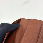 Louis Vuitton Porte Tresor Etuis Papier Monogram Leather with Initials Brown — view 6