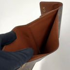 Louis Vuitton Porte Tresor Etuis Papier Monogram Leather with Initials Brown — view 9