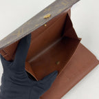 Louis Vuitton Porte Tresor Etuis Papier Monogram Leather with Initials Brown — view 8