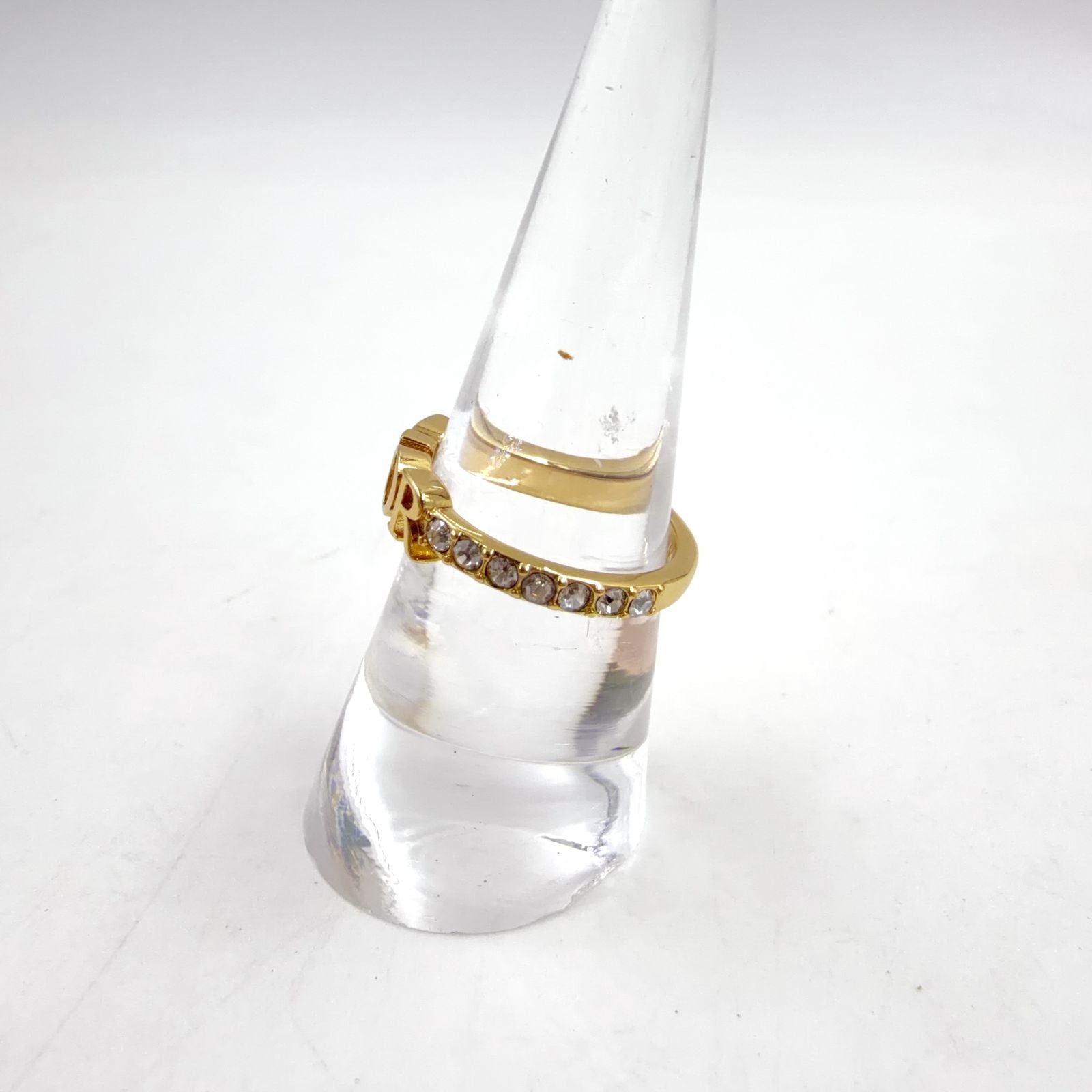 Dior Evolution Color Stone Clear Gold Ring — view 8