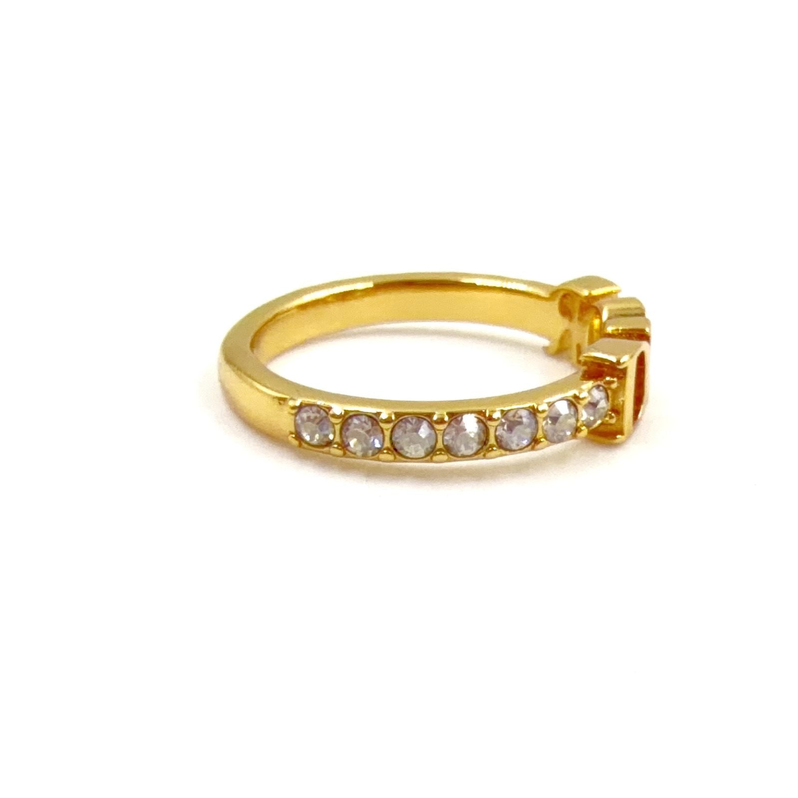 Dior Evolution Color Stone Clear Gold Ring — view 4