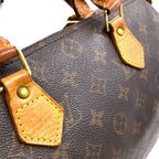 Louis Vuitton Speedy 30 Monogram Leather Brown Handbag Gold — view 6