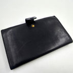 Chanel CC Logo Lambskin Black Bifold Wallet Gold — view 6