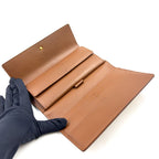 Louis Vuitton Porto Tresor International Monogram Vernis Leather Enamel Brown — view 3