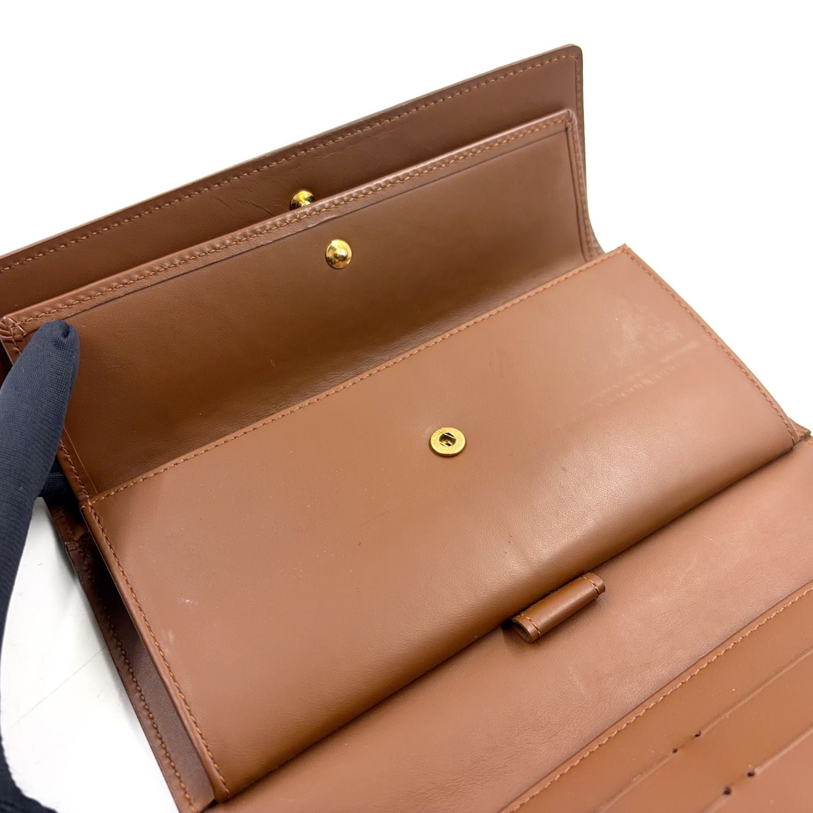 Louis Vuitton Porto Tresor International Monogram Vernis Leather Enamel Brown — view 6