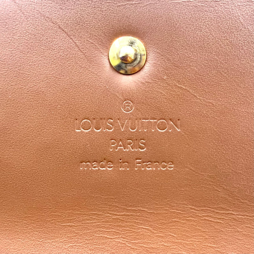 Louis Vuitton Porto Tresor International Monogram Vernis Leather Enamel Brown — view 4