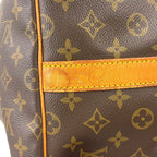 Louis Vuitton Keepall 55 Monogram Leather Brown Boston Bag Gold — view 4