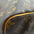 Louis Vuitton Keepall Bandouliere 50 Monogram Leather Brown Boston Bag Gold — view 9