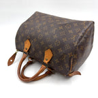 Louis Vuitton Speedy 30 Monogram Leather Brown Handbag Gold — view 5