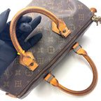 Louis Vuitton Speedy 30 Monogram Leather Brown Handbag Gold — view 7