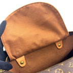 Louis Vuitton Speedy 30 Monogram Leather Brown Handbag Gold — view 9
