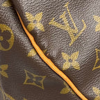 Louis Vuitton Keepall 50 Monogram Leather Brown Boston Bag Gold — view 8
