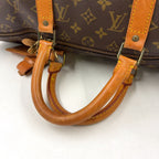 Louis Vuitton Keepall 50 Monogram Leather Brown Boston Bag Gold — view 6