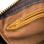 Louis Vuitton Speedy 30 Monogram Leather Brown Handbag Gold — view 8