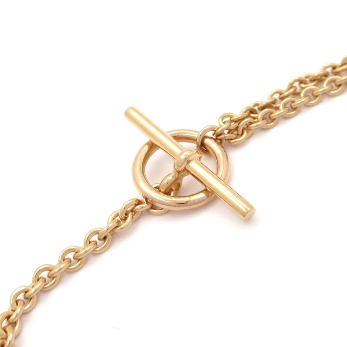 Hermes Bracelet Chaine D'ancre Punk 18k Pink Gold Diamond 0.03 — view 4