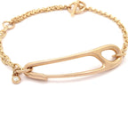 Hermes Bracelet Chaine D'ancre Punk 18k Pink Gold Diamond 0.03 — view 2