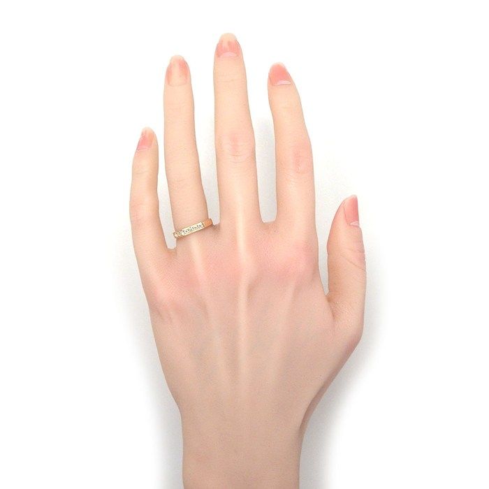 Gucci Ring Octagonal Square Logo Diamond 18k Pink Gold — view 4