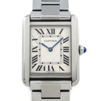Cartier Watch Tank Solo SM Rectangular Silver Dial SS Quartz Analog